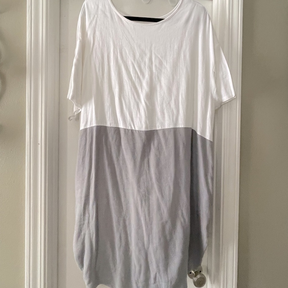 White and Gray Dress